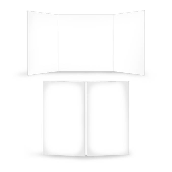 Blanko-Karte als quadratische Altarfalz in 15 x 15 cm