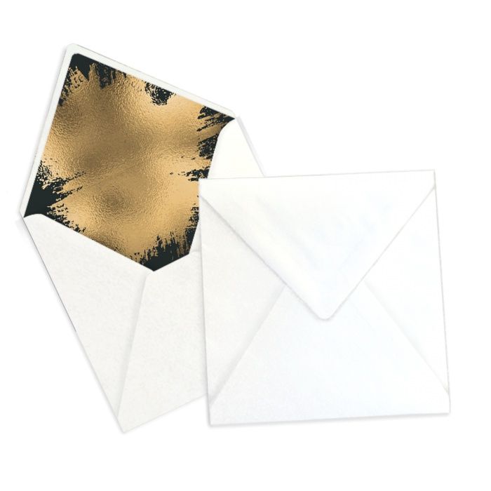 Bedrucktes Briefumschlagsinnenfutter mit Goldbrush - Majestic