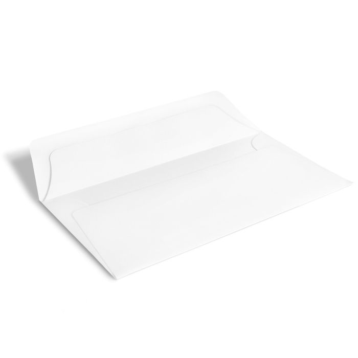 Blanko Innenfutter für Briefumschläge 21x10 cm - Weiß
