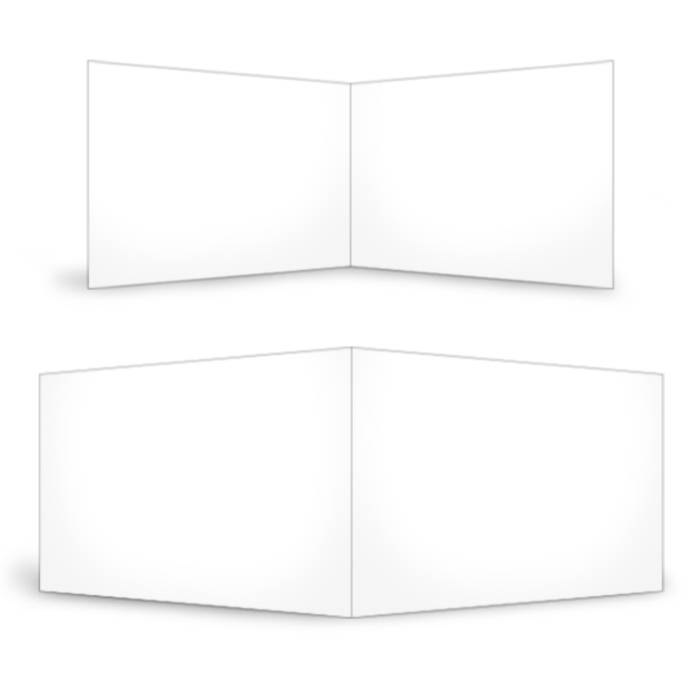 Online selbst gestalten: Blanko Karte im Format 17 x 11 cm