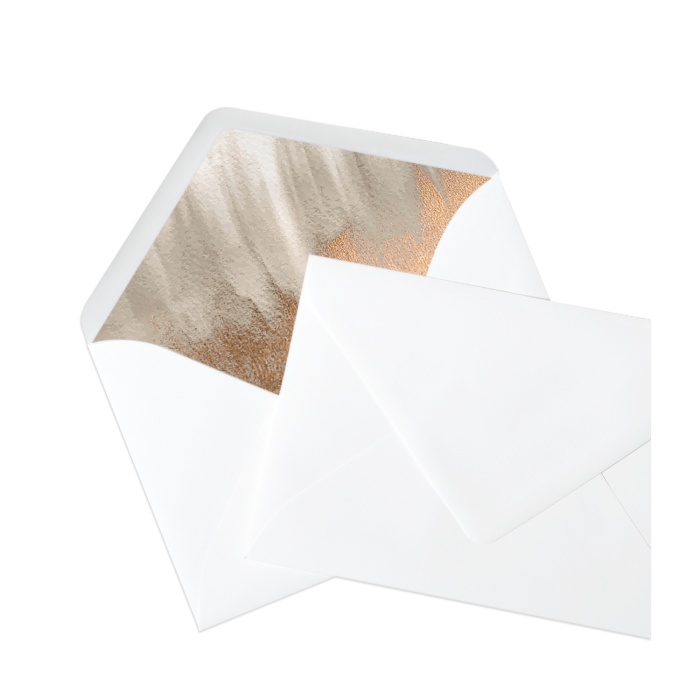 Briefumschlagsinlay im Industrial Design - Weiß