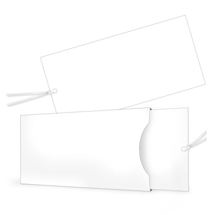 Einsteckkarte Blanko im Format 21 x 10 cm zum selbst Gestalten