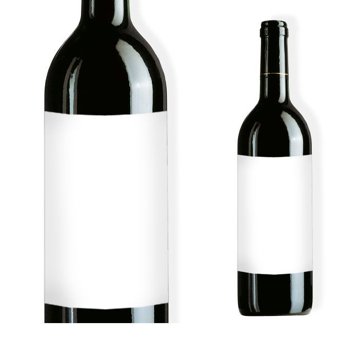Blanko Weinflaschenetikett zum online selbst gestalten