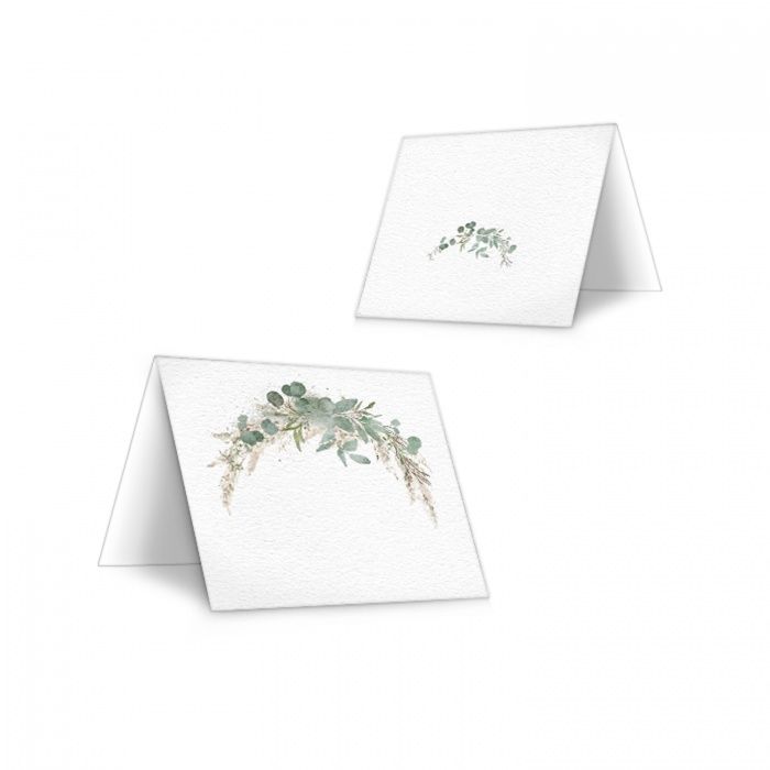 Für eure greenery Hochzeitstafel - Tischkarten mit Eukalyptuszweig zum Beschriften