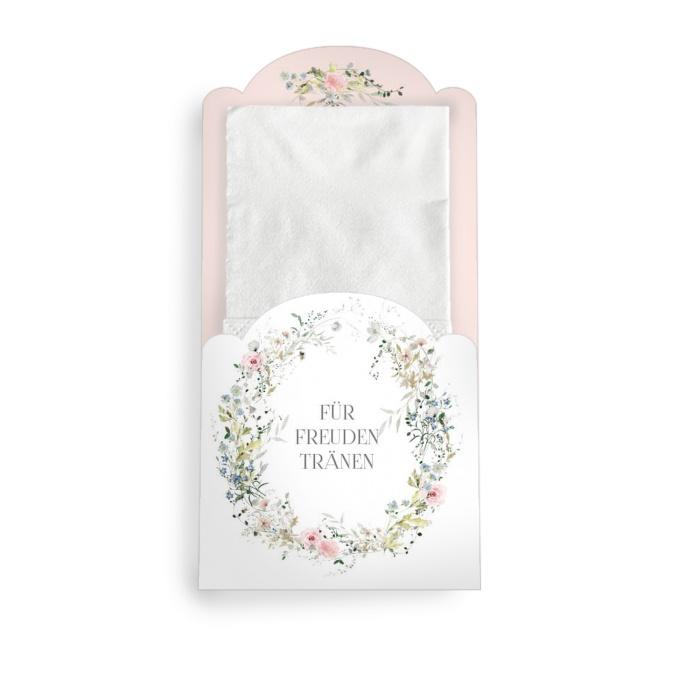 Für Freudentränen - Taschentuchhülle mit romantischen Wiesenblumen