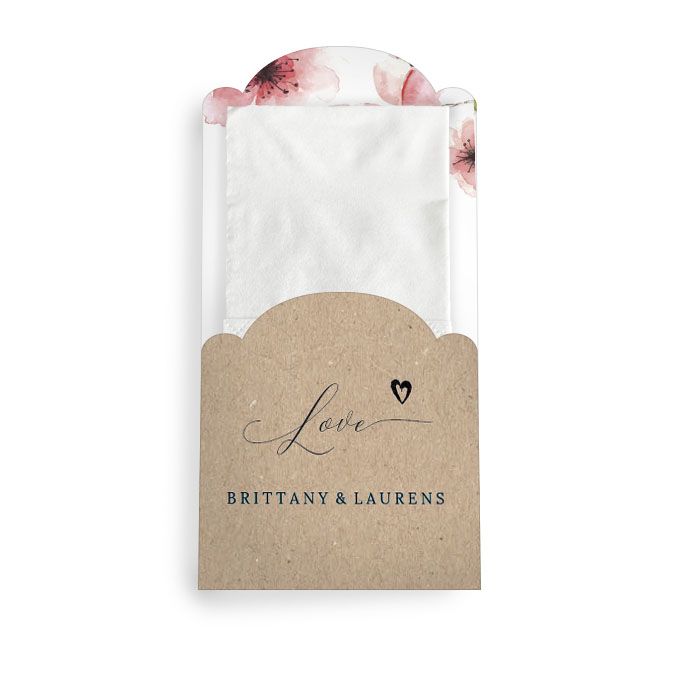 Für Freudentränen - Taschentuchhülle mit Kirschblüten