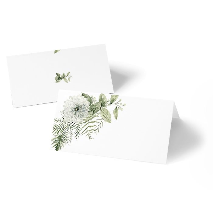 Greenery Tischkarten zur Hochzeit mit Eukalyptus zum Beschriften