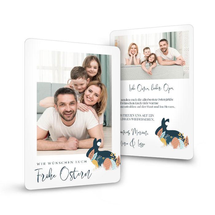 Osterkarte 'Happy Oster' Von Twizler - Mit Enten-Motiv, Für Mama, Papa, Familie