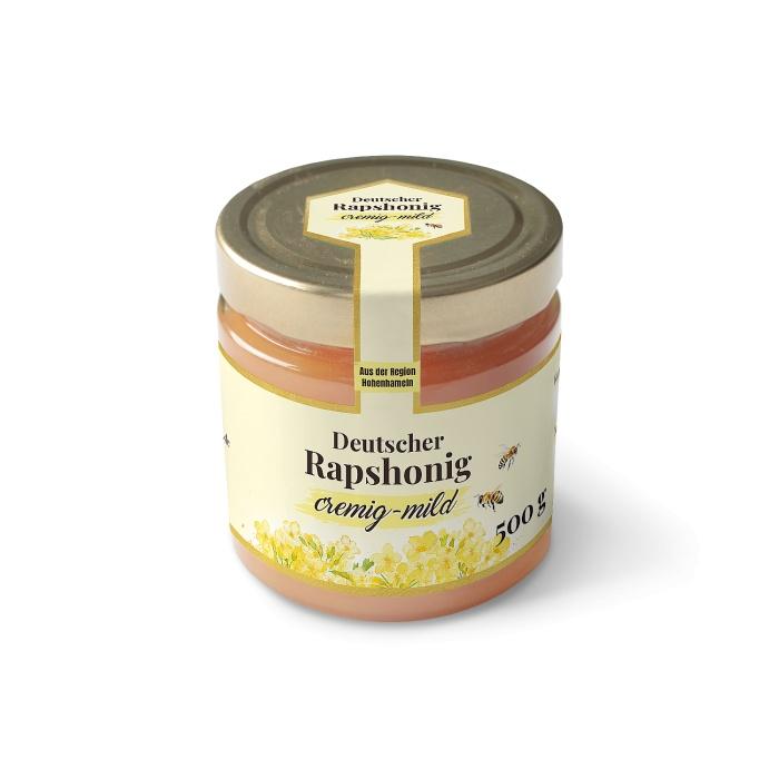 Honigetiketten für Rapshonig 500 g selbst gestalten