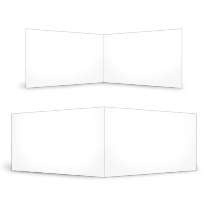 Blanko Klappkarte für Ihre eigene Gestaltung Format 15x10 cm