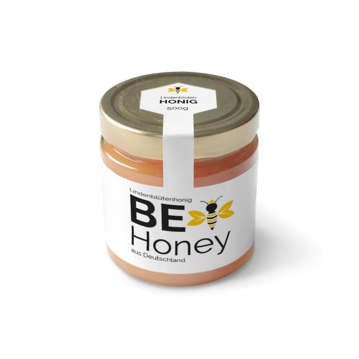Moderne Honigetiketten mit grafischer Bienenkönigin