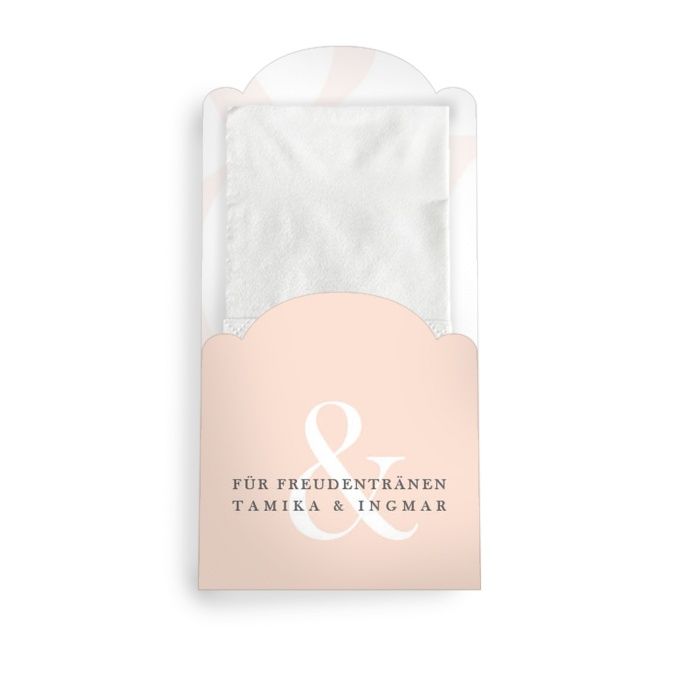 Für Freudentränen - Moderne Taschentuchhülle in schlichtem Design mit &-Zeichen