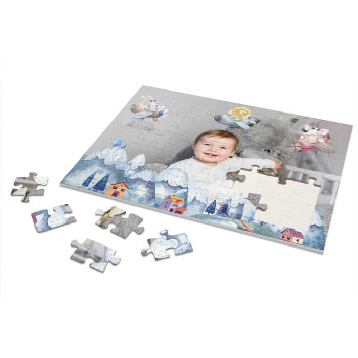 Rahmenpuzzle für Kinder mit großen Foto und Tiermotiven - 40 Teile