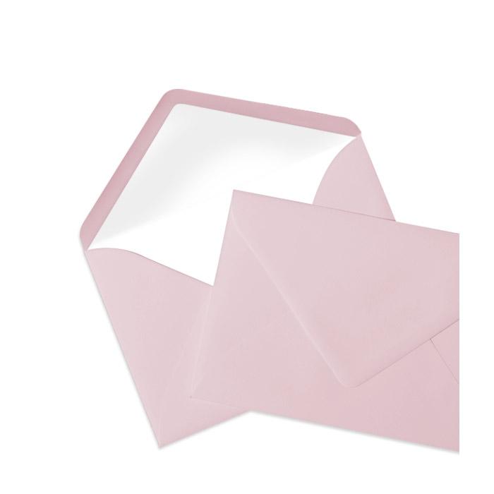 Briefumschlag Seidenfutter Rosé (114 x 162 mm)