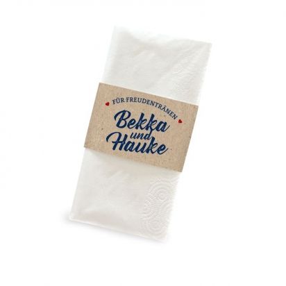 Banderole für Taschentücher