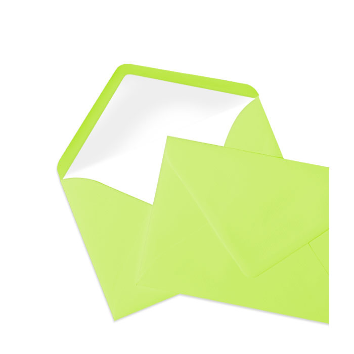 Briefumschlag Seidenfutter Maigrün (Grüngelb) (114 x 162 mm)