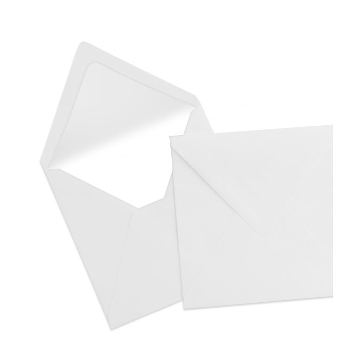Briefumschlag Seidenfutter Eisgrau (164 x 164 mm)