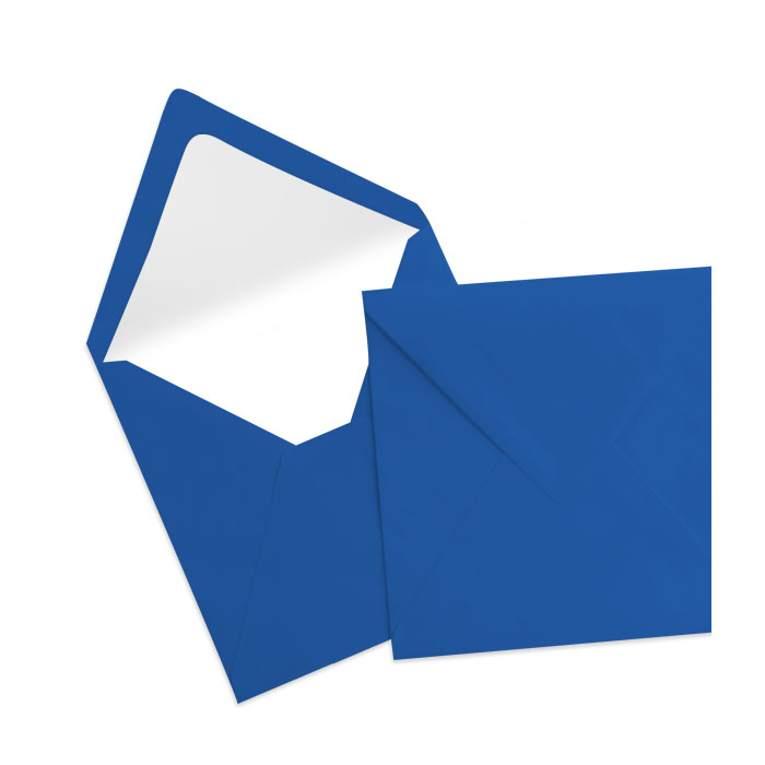 Briefumschlag Seidenfutter Jeansblau (164 x 164 mm)