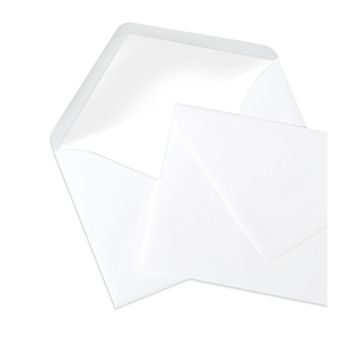 Briefumschlag Seidenfutter Weiss (210x150 mm)