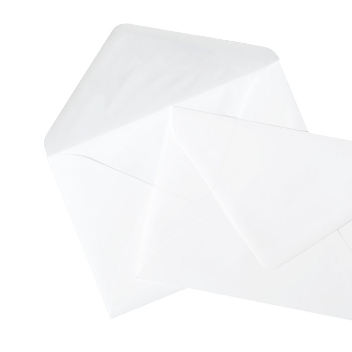 Briefumschlag Transparent weiß (150x210 mm)