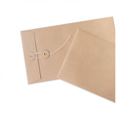 50stk Vintage Brown Craft Kraftpapier Umschlag Retro Einladung Umschläge de D6O1 